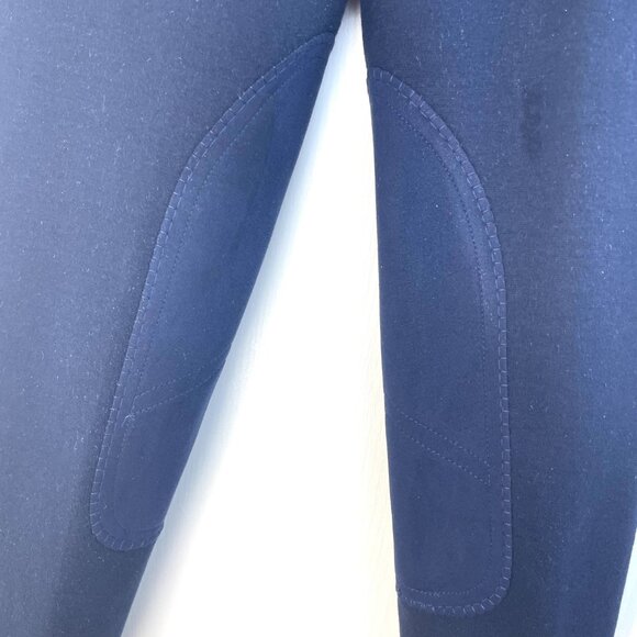 NEW The Elite Riding Breeches Oxer Size 32 Regular Navy Blue Cotton Lycra NWT - Picture 6 of 14